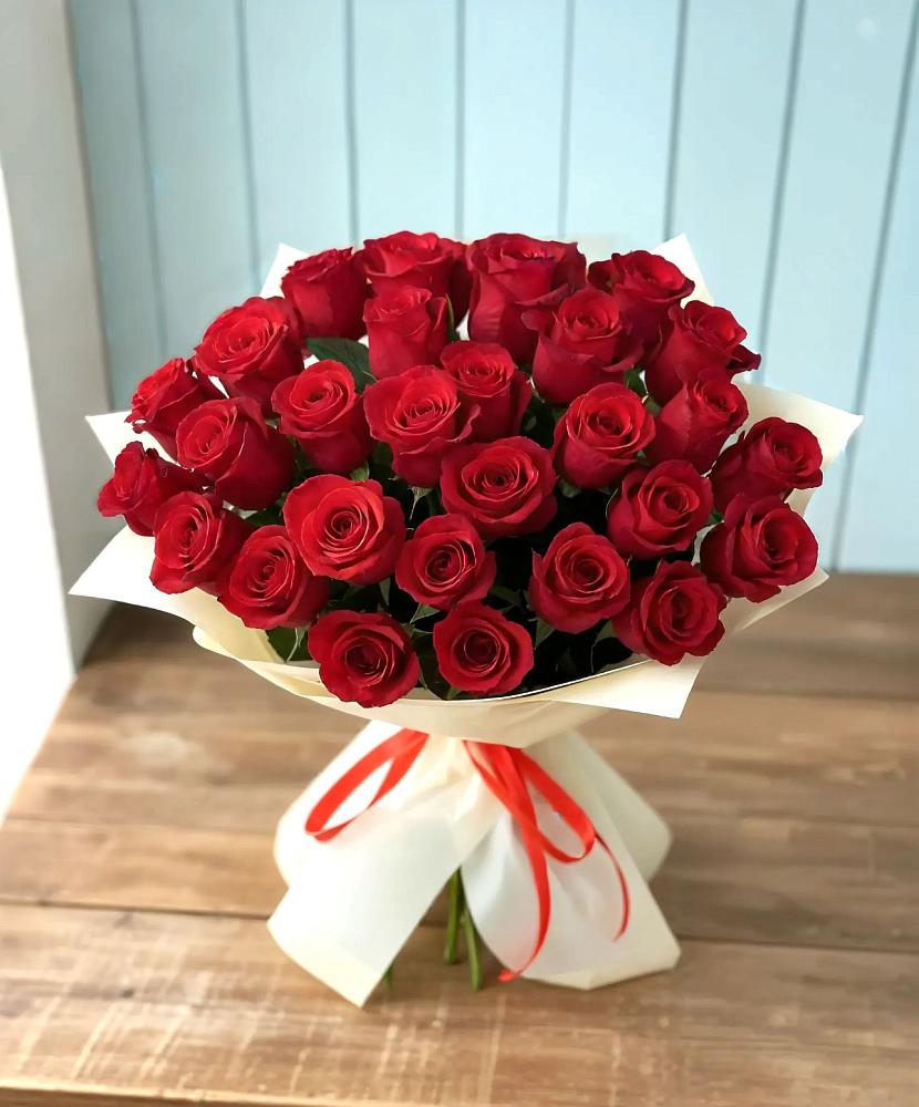 Букет 29 Красных роз в Осе Иркутской области