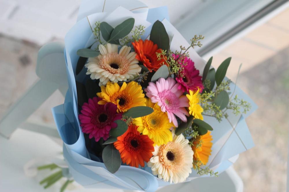 Букет цветов из: Герберы в Осе Иркутской области