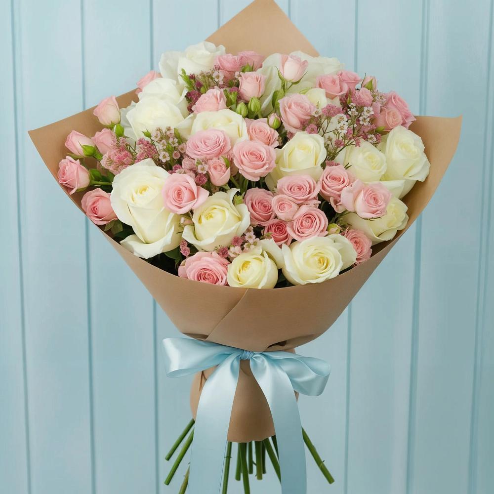 Букет цветов из: Розы в Осе Иркутской области