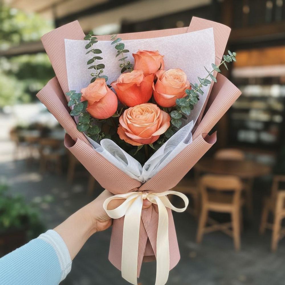 Букет цветов из: Розы в Осе Иркутской области