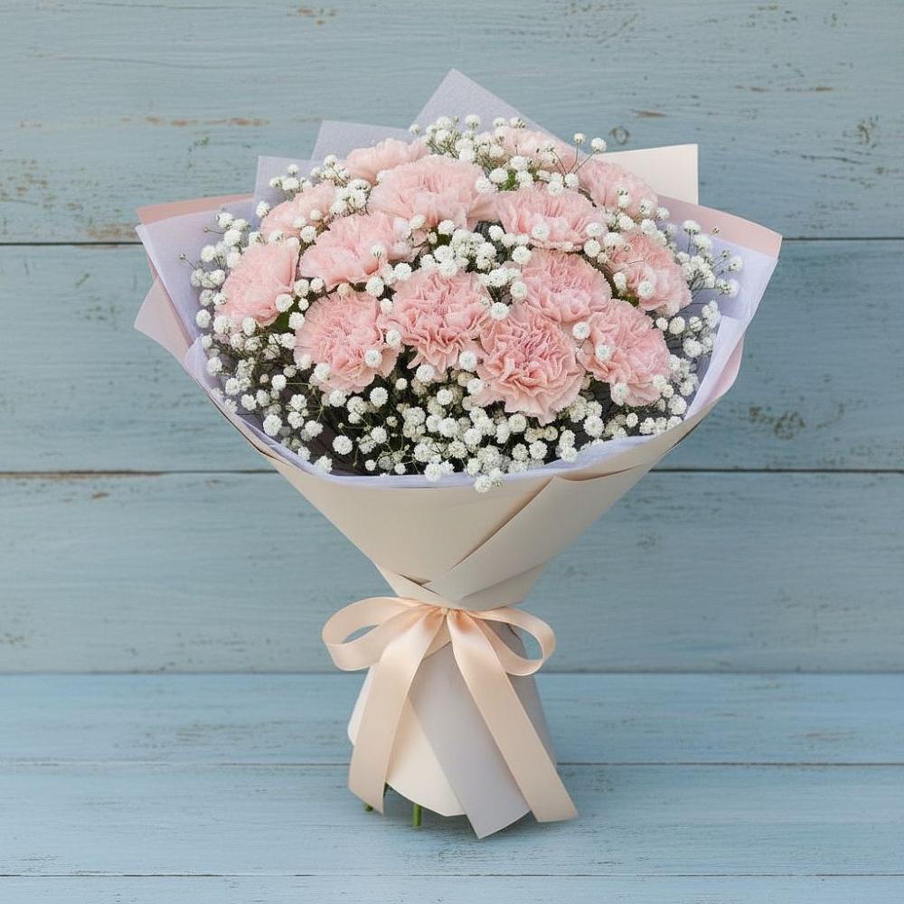 Букет цветов из: Гвоздики в Осе Иркутской области