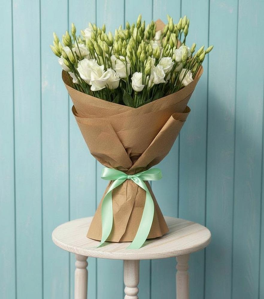 Букет цветов из: Лизиантусы в Осе Иркутской области