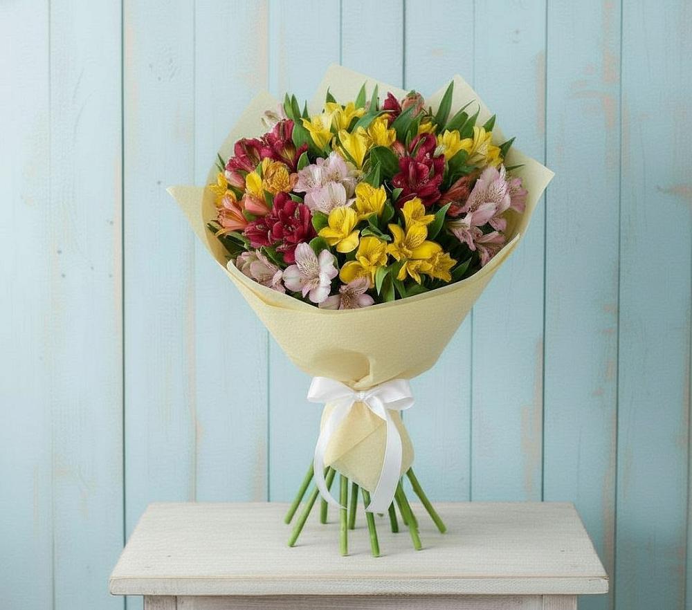 Букет цветов из: Альстромерии в Осе Иркутской области