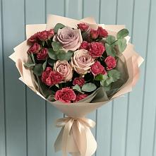 Букет цветов из:  Гвоздики и Розы #REPLACE_PRED# Осе Иркутской области