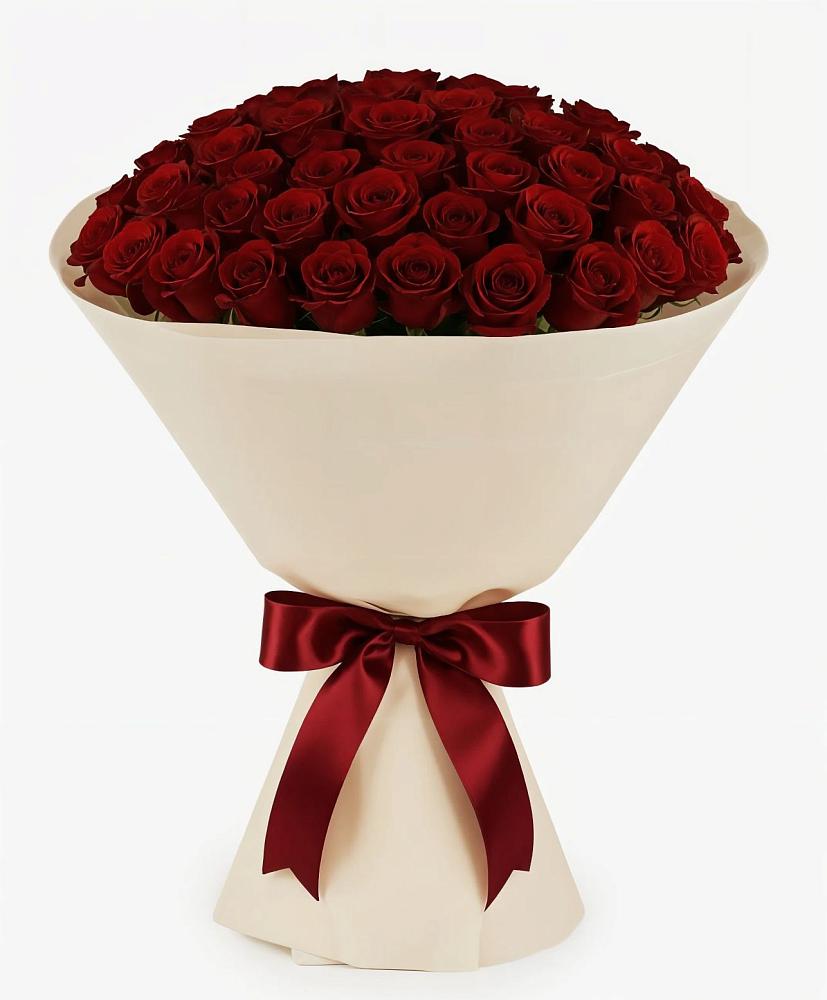 Букет 101 Бордовая роза Блэк Бакарра в Осе Иркутской области