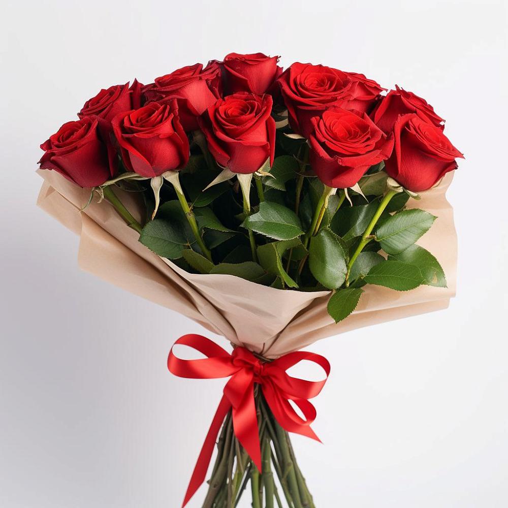 Букет 11 Красных роз Эдлесс Лав в Осе Иркутской области