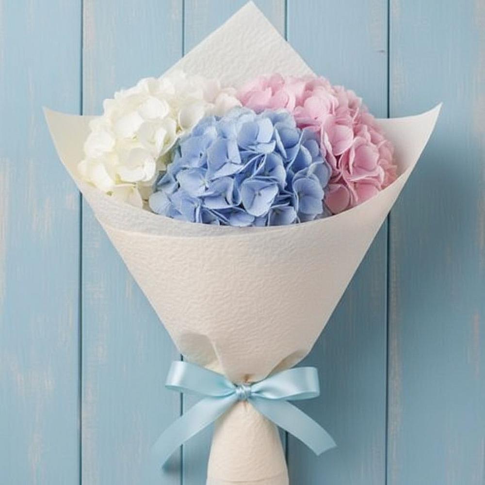 Букет цветов из: Гортензия в Осе Иркутской области